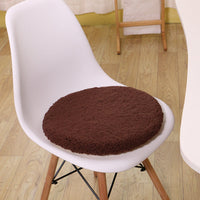 HKM-091731 Large Round Memory Foam Cushion Stool with Polyester and Viscose Blend Fabric