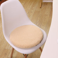 HKM-091731 Large Round Memory Foam Cushion Stool with Polyester and Viscose Blend Fabric