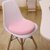 HKM-091731 Large Round Memory Foam Cushion Stool with Polyester and Viscose Blend Fabric