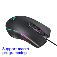 HKM-091859 Wired Ergonomic Gaming Optical Mouse with Adjustable DPI and 7 Keys