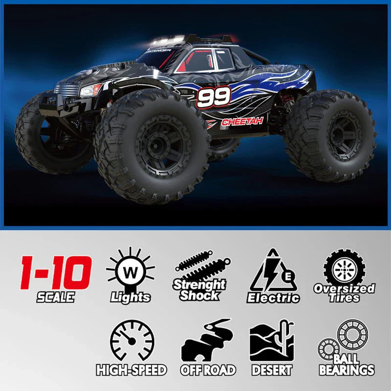 HKM-091923 1/10 High Speed Remote Control Off-Road Car - Climbing Vehicle for Kids