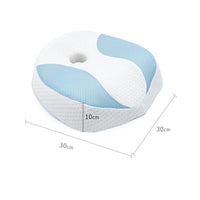 HKM-092179 New Space Memory Foam Neck Pillow - Modern Oval Design, 30x30x10 cm, Ergonomic Comfort
