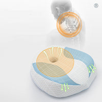 HKM-092179 New Space Memory Foam Neck Pillow - Modern Oval Design, 30x30x10 cm, Ergonomic Comfort