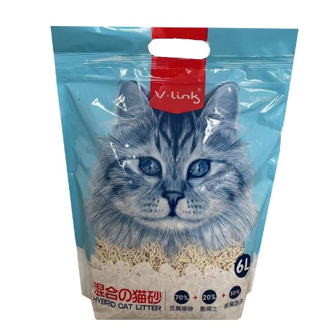 HKM-092179 Tofu Cat Litter with Activated Charcoal for Odor Control - 6L Bag