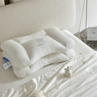 HKM-092307 Cotton Washable Antibacterial High Pillow with Soy Protein Fiber Filling and 3D Neck Guard Options