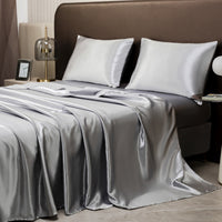 HKM-092307 Four-Piece Fleece Bed Sheet Set with Fitted Sheet and Pillowcases in Multiple Sizes
