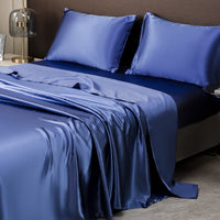 HKM-092307 Four-Piece Fleece Bed Sheet Set with Fitted Sheet and Pillowcases in Multiple Sizes