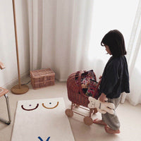 HKM-092563 Cotton Blend Fun Design Carpet Floor Mat for Living Room and Bedroom – 80 x 120cm