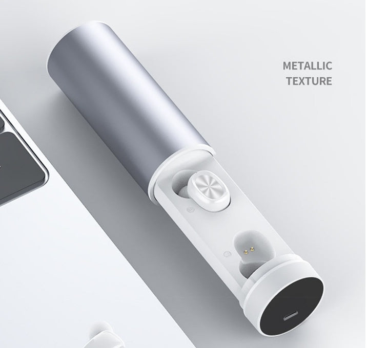 HKM-092563 T1 Wireless Bluetooth Earphones with Charging Case - Compact Design, Long Battery Life, Easy Pairing