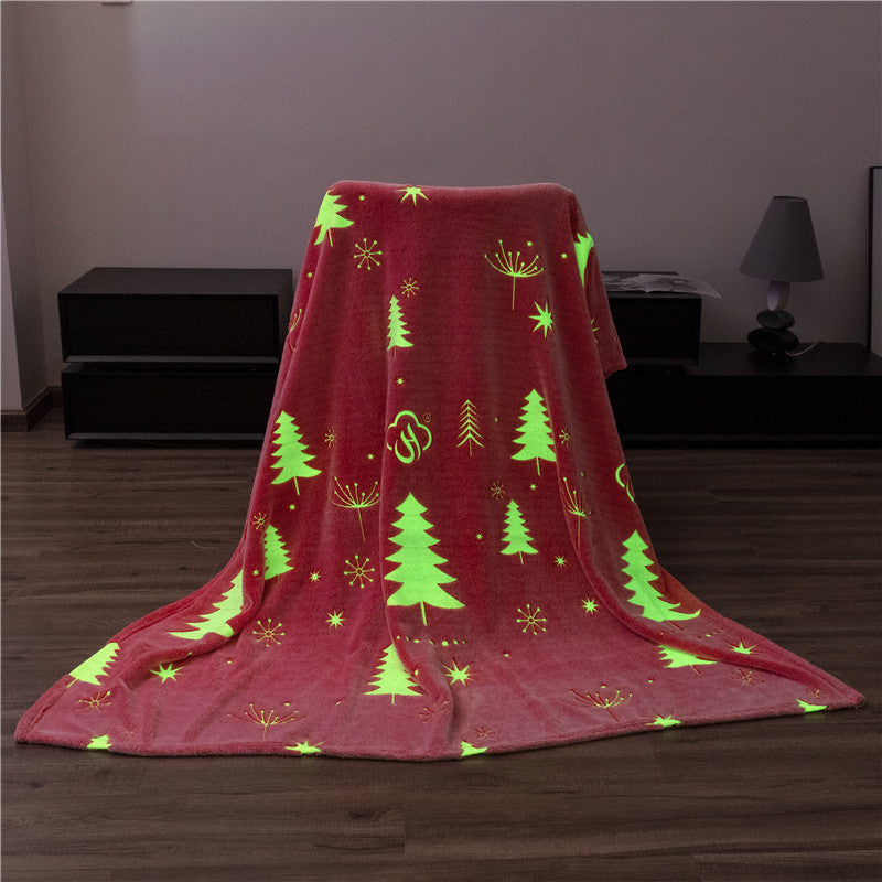 HKM-092819 Coral Fleece Children's Nap Blanket – Soft Cartoon Design for Cozy Comfort
