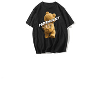 HKM-093075 Casual Cotton T-Shirts for Pets and Adults - Ass Bear Design