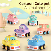 HKM-093075 Remote Control Cartoon Animal Vehicle Toy for Kids – Soft Glue Educational RC Car with 4 Channels, Indoor-Outdoor Fun