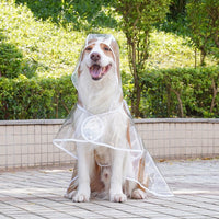 HKM-093139 Waterproof Clear Raincoat for Small to Medium Dogs with Hooded Design and Breathable EVA Fabric