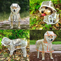 HKM-093139 Waterproof Clear Raincoat for Small to Medium Dogs with Hooded Design and Breathable EVA Fabric