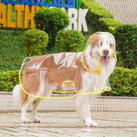 HKM-093139 Waterproof Clear Raincoat for Small to Medium Dogs with Hooded Design and Breathable EVA Fabric