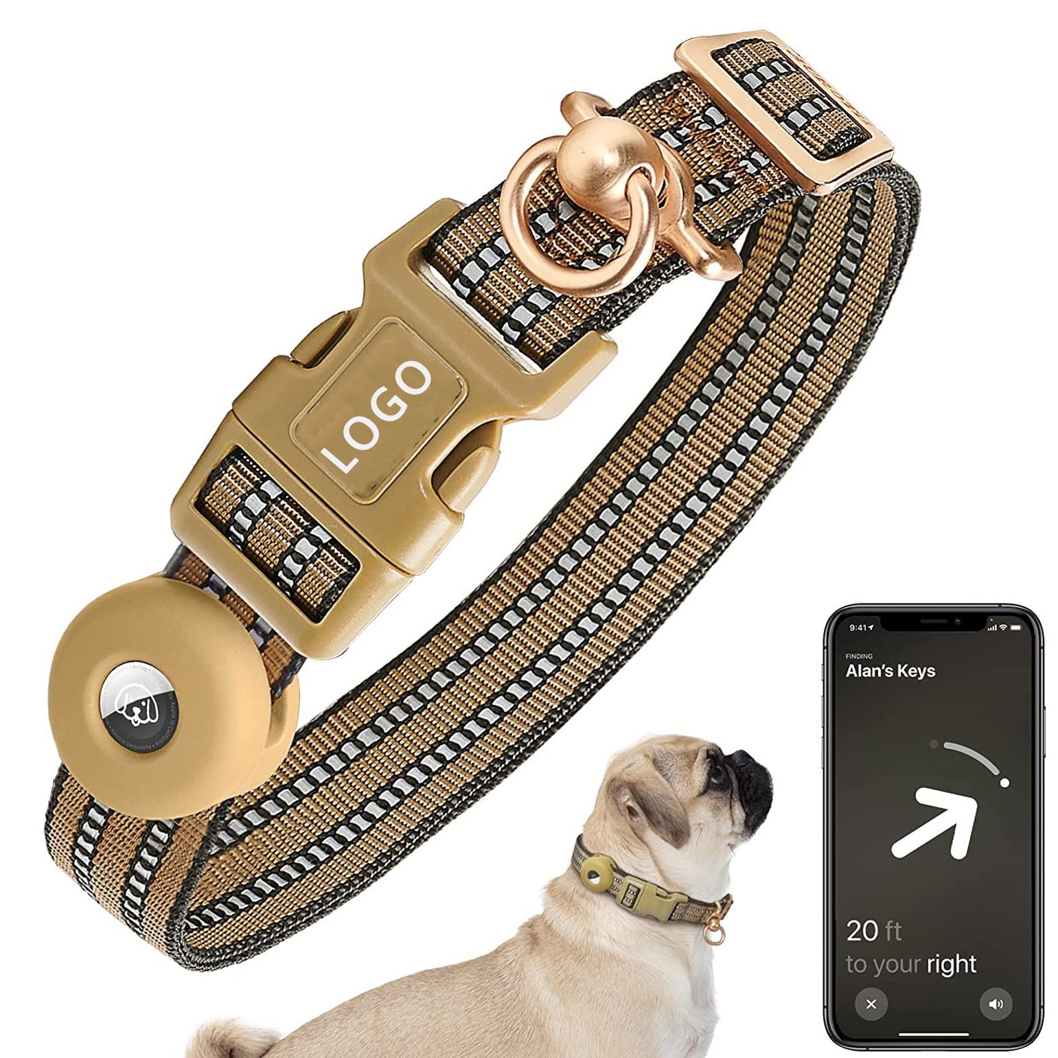 HKM-093203 Pet Supplies Fit Silicone Case Anti-lost Dog Collar