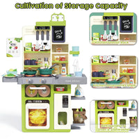 HKM-093331 Realistic Kids Kitchen Set with Lights and Sounds – 63 PCS Pretend Play Toy for Ages 2 to 13