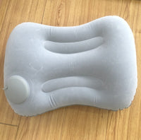 HKM-093331 TPU Semi-Circular Inflatable Pillow for Travel and Office Use - 45CM x 29CM x 8.5CM