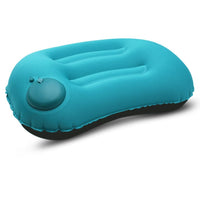 HKM-093331 TPU Semi-Circular Inflatable Pillow for Travel and Office Use - 45CM x 29CM x 8.5CM