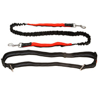 HKM-093459 Elastic Multi-Purpose Pet Running Traction Belt in Black & Green, Black & Red, Black & Orange, Green & Orange