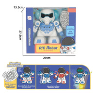 HKM-093459 Intelligent Remote Control Robot for Kids - Educational Battery Operated Toy with Light & Sound