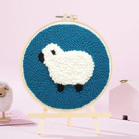 HKM-093587 Chinese Style Poke Embroidery Handmade Craft Kit - Modern Simplicity Design
