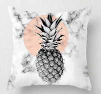 HKM-093779 Geometric Abstraction Cushion Cover - Peach Skin Fabric, 45x45cm