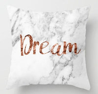 HKM-093779 Geometric Abstraction Cushion Cover - Peach Skin Fabric, 45x45cm