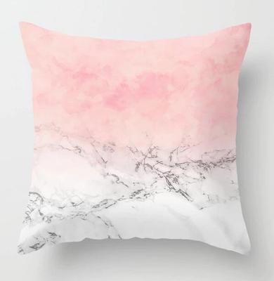 HKM-093779 Geometric Abstraction Cushion Cover - Peach Skin Fabric, 45x45cm