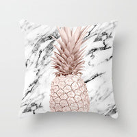 HKM-093779 Geometric Abstraction Cushion Cover - Peach Skin Fabric, 45x45cm