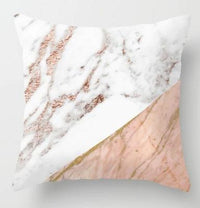 HKM-093779 Geometric Abstraction Cushion Cover - Peach Skin Fabric, 45x45cm