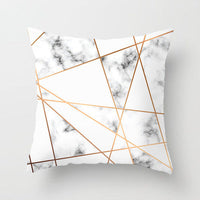 HKM-093779 Geometric Abstraction Cushion Cover - Peach Skin Fabric, 45x45cm