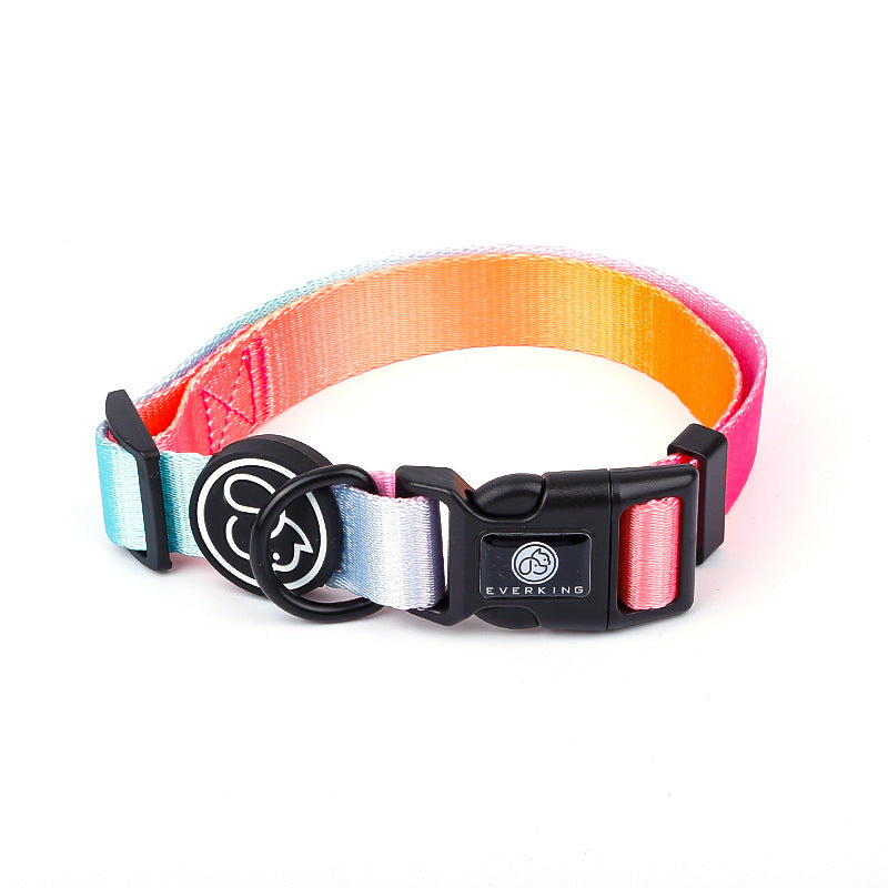 HKM-093843 I Shaped Chest Strap Dog Leash and Collar Set in Various Colors for Small to Large Breeds