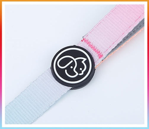HKM-093843 I Shaped Chest Strap Dog Leash and Collar Set in Various Colors for Small to Large Breeds