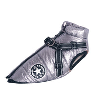 HKM-093971 Warm Hooded Coat for Small Dogs - Waterproof Jacket for Winter, Reflective Design and Adjustable Strap, Ideal for Chihuahuas and Pugs