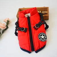 HKM-093971 Warm Hooded Coat for Small Dogs - Waterproof Jacket for Winter, Reflective Design and Adjustable Strap, Ideal for Chihuahuas and Pugs