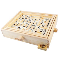 HKM-094227 Wooden Montessori Labyrinth Game for Kids - Educational Maze with Steel Ball, 2-4 Years
