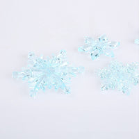 HKM-094419 10PCS Christmas Snowflake Ornaments - Acrylic DIY Bead Curtain Decor for Home