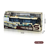 HKM-094611 1:16 Friction Bus Toy with Lights and Sounds for Kids Aged 5-7