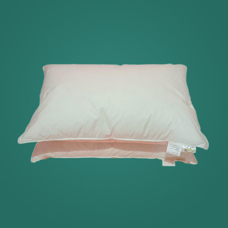 HKM-094611 Down Filling White Goose Feather Pillow in Pure Cotton Cover - Rectangle, 48x74cm