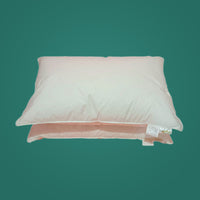 HKM-094611 Down Filling White Goose Feather Pillow in Pure Cotton Cover - Rectangle, 48x74cm