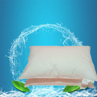 HKM-094611 Down Filling White Goose Feather Pillow in Pure Cotton Cover - Rectangle, 48x74cm