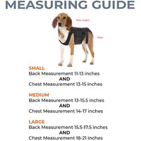 HKM-094675 Back Brace for Dogs with IVDD, Arthritis, and Surgical Recovery - Adjustable Support Harness