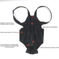 HKM-094675 Back Brace for Dogs with IVDD, Arthritis, and Surgical Recovery - Adjustable Support Harness