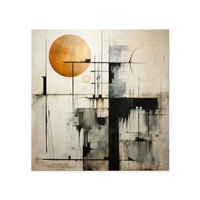 HKM-094739 Handmade Black-and-White Abstract Oil Painting Canvas for Modern Home Decor