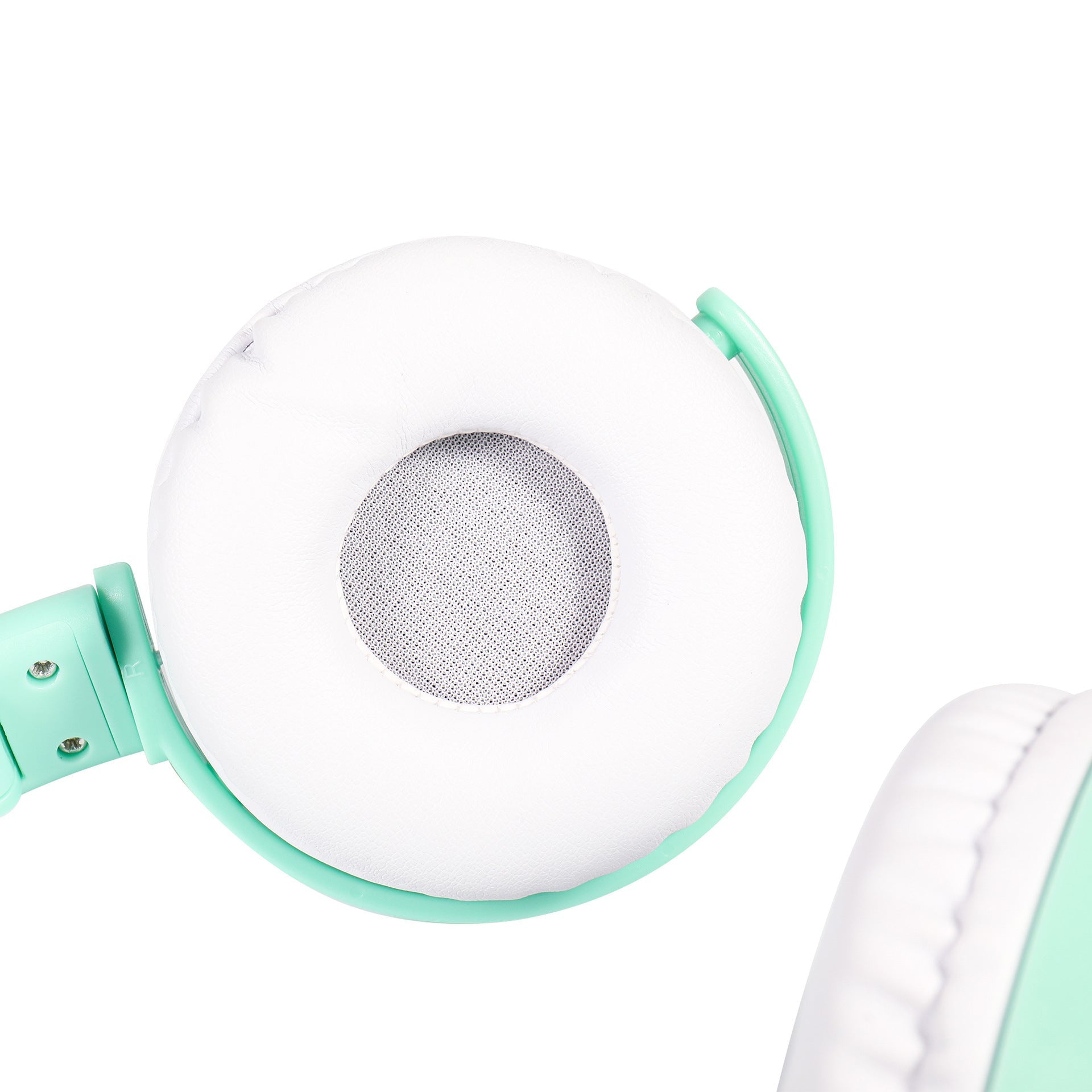 HKM-094867 Wired Women’s Headphones in Pink, White, Blue, and Black - Stylish and Comfortable Head-Mounted Design