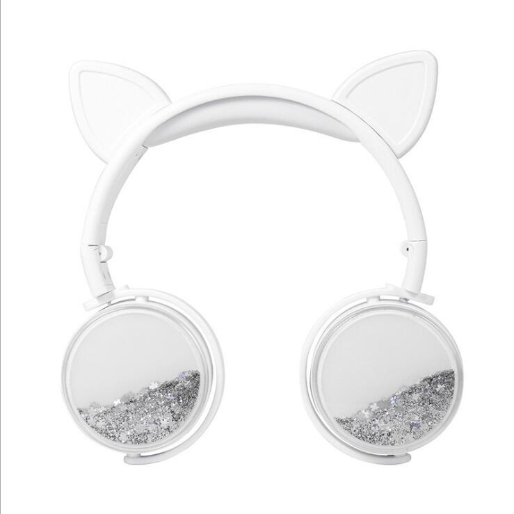 HKM-094867 Wired Women’s Headphones in Pink, White, Blue, and Black - Stylish and Comfortable Head-Mounted Design
