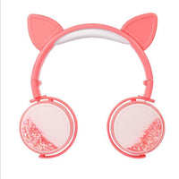 HKM-094867 Wired Women’s Headphones in Pink, White, Blue, and Black - Stylish and Comfortable Head-Mounted Design