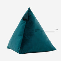 HKM-094931 Triangular Velvet Pillow - Zongzi-Shaped Decorative Cushion for Sofa and Bed, 40cm x 35cm