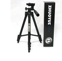 HKM-094995 Portable Universal Tripod for Digital Cameras and iPhone Models, Y-334 (1.2m) - Black/Silver